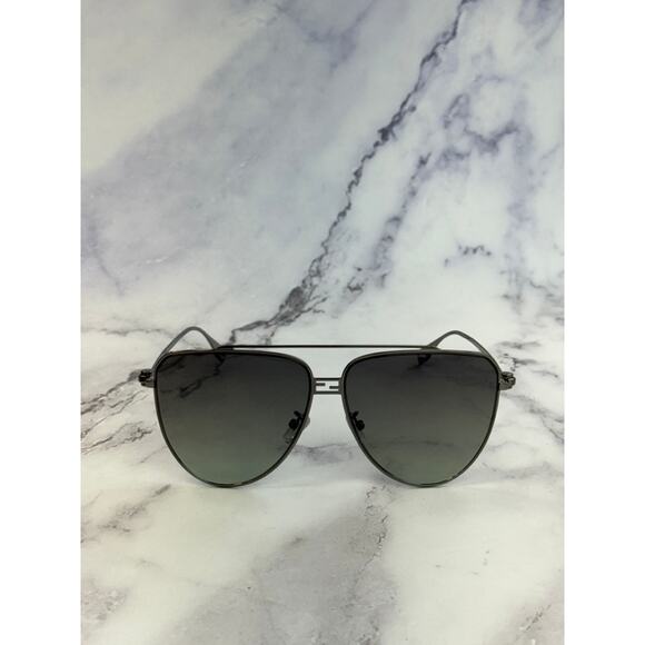 NEW Fendi FE40122U Baguette Ruthenium Aviator Sunglasses - Picture 4 of 7